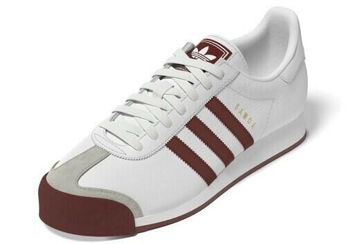 Adidas Originals Samoa Sneakers Men's White/Red JQ0045 Shoes Sneakers