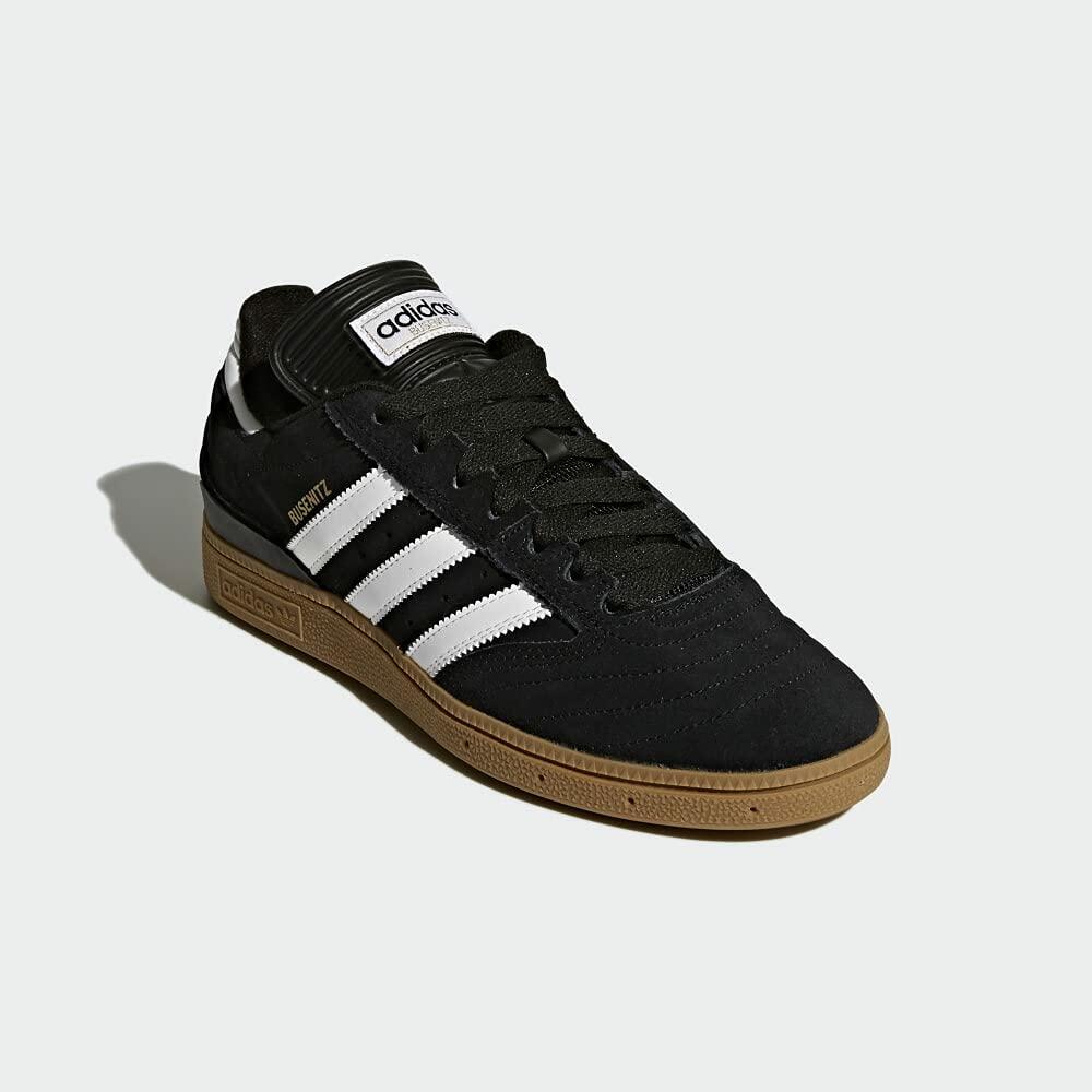 adidas Originals Men's Busenitz Sneakers, Black/White/Metallic Gold, 12