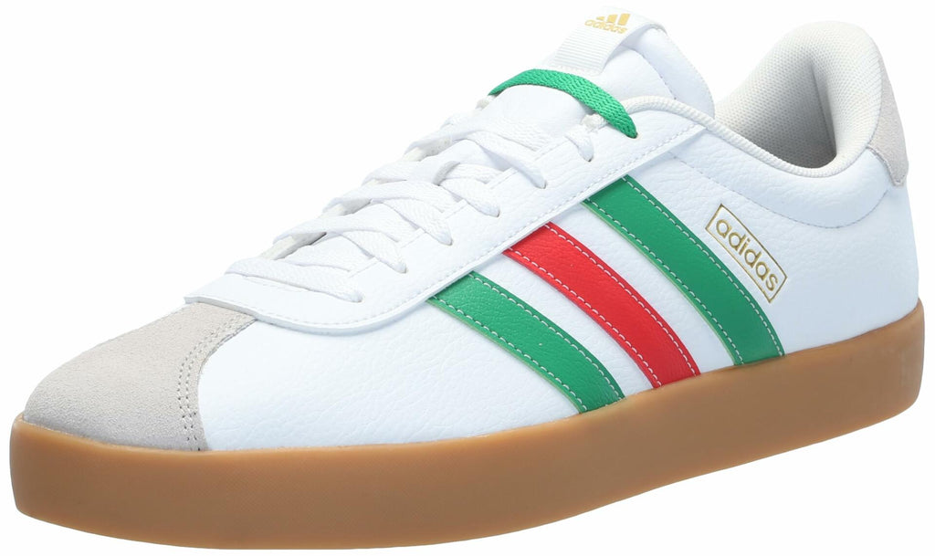 Adidas Men's VL Court 3.0, White/Green/Red, 9.5
