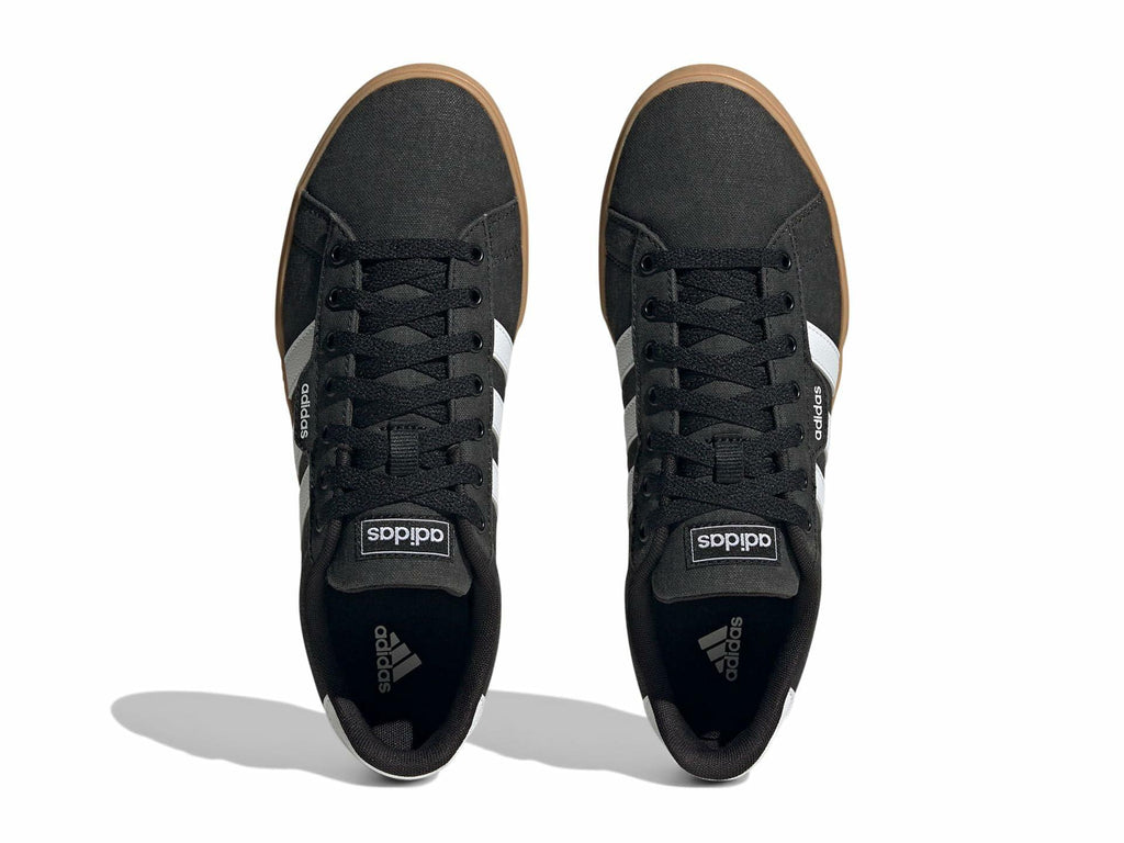 adidas Men's Daily 3.0 Skate Shoe, Black/White/Gum, 7
