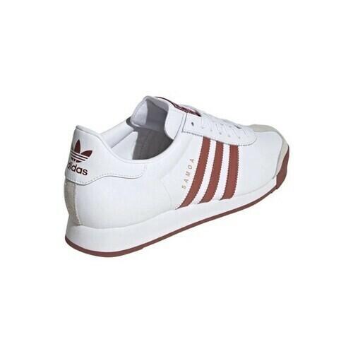 Adidas Originals Samoa Sneakers Men's White/Red JQ0045 Shoes Sneakers