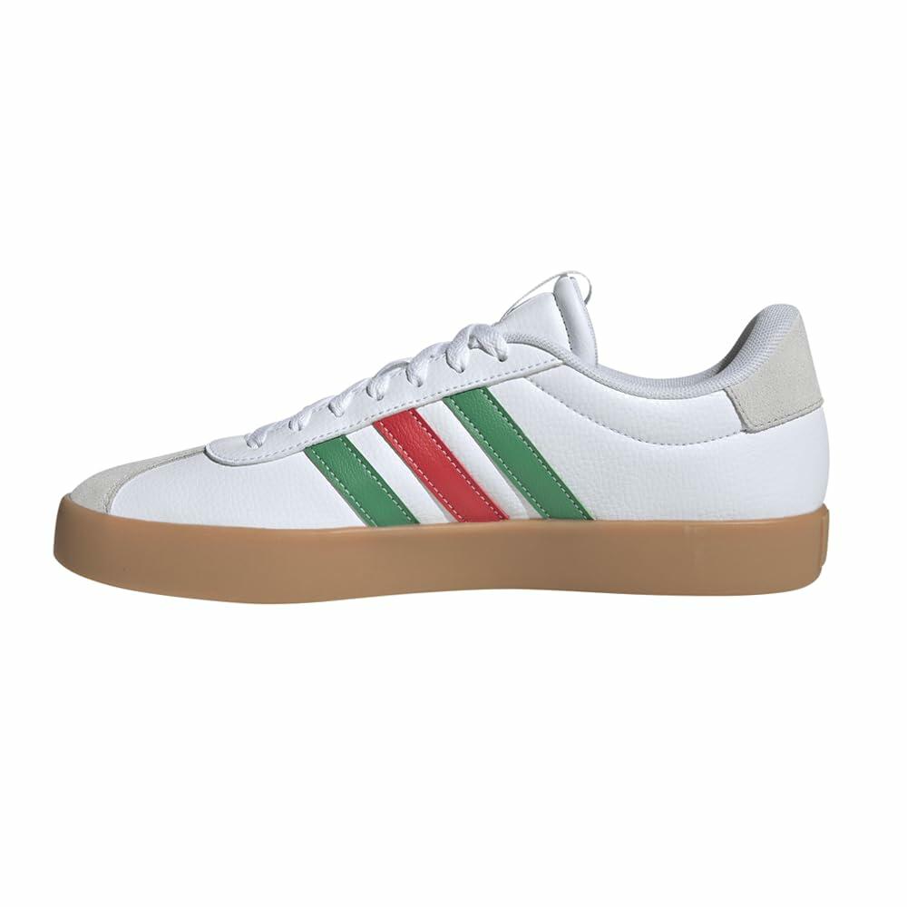 Adidas Men's VL Court 3.0, White/Green/Red, 9.5