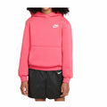 Nike Unisex-Child Sportswear Club Fleece Pullover Hoodie (Little Kid/Big Kid) Aster Pink/White XS Little Kid