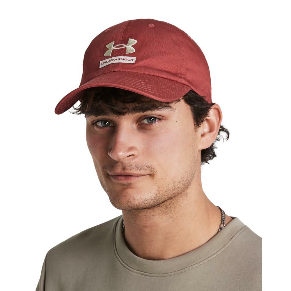 Under Armour Men's Branded Hat ,white/sedona/khaki , One Size Fits Most