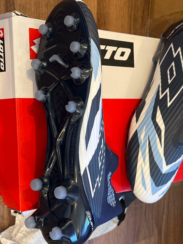 Solista 100 VI Gravity FG Mens Soccer Cleats Shoes Navy Blue  NEW