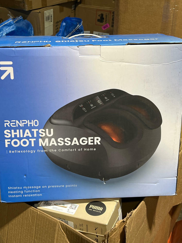 RENPHO Full Foot Massager Machine, 2026 Upgraded Shiatsu Foot Massager with Heat, FSA Eligible HSA Store Eligible, Plantar Fasciitis Massager, Birthday Gifts for Women Mom Men Dad, Fits Up to Size 12