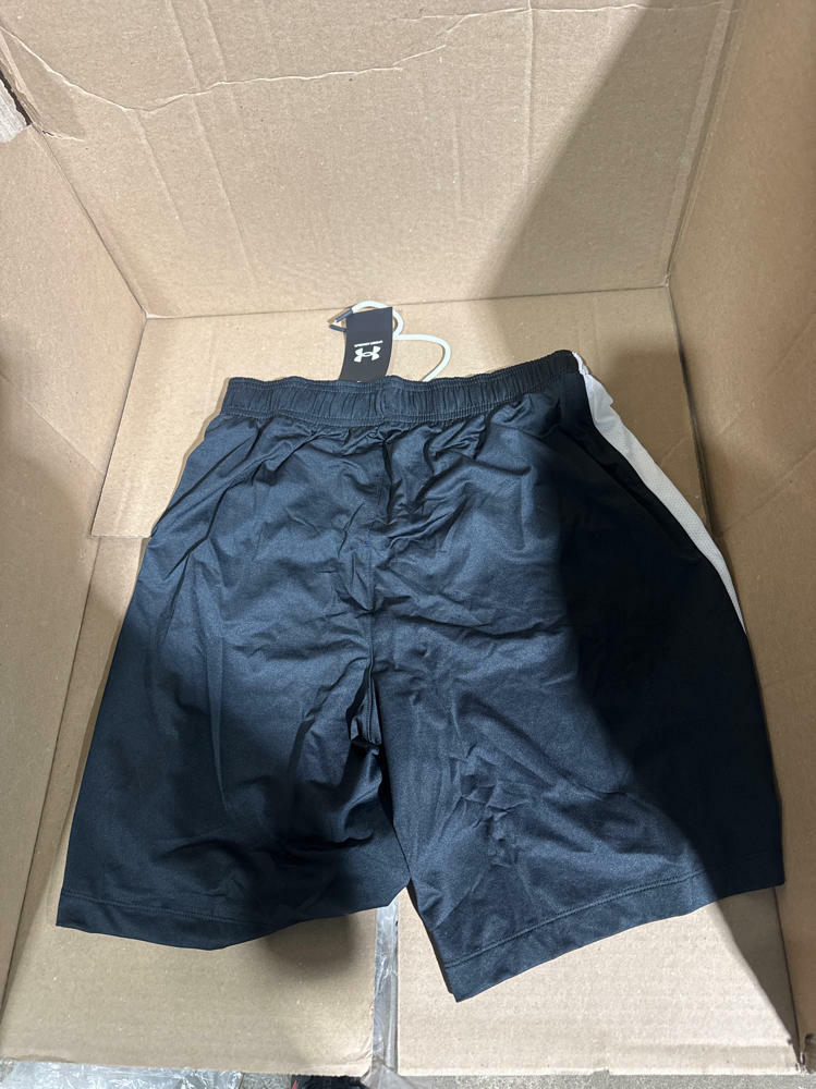 Under Armour Mens Tech Vent 8 Inch Shorts - Ultra Breathable and Lightweight MD Black-White