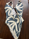 Oneill Womens Swim Beach Hut Geo Morro Bay One-Piece Swimsuit, Slate, M