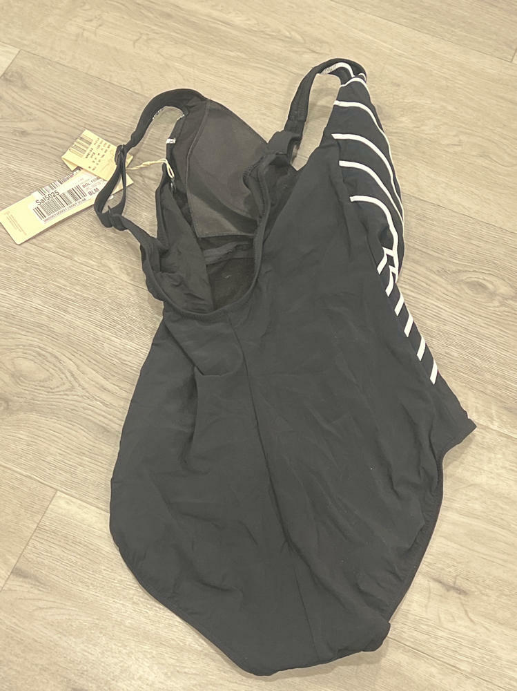 Gottex Women’s Embrace Black V-Neck Surplice One Piece Swimsuit - Soft Cups, Tummy Control and Back Lining Swim Essential