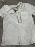 Tommy Bahama Women's Polo Shirt White Small S Embroidered Split Neck $99 185