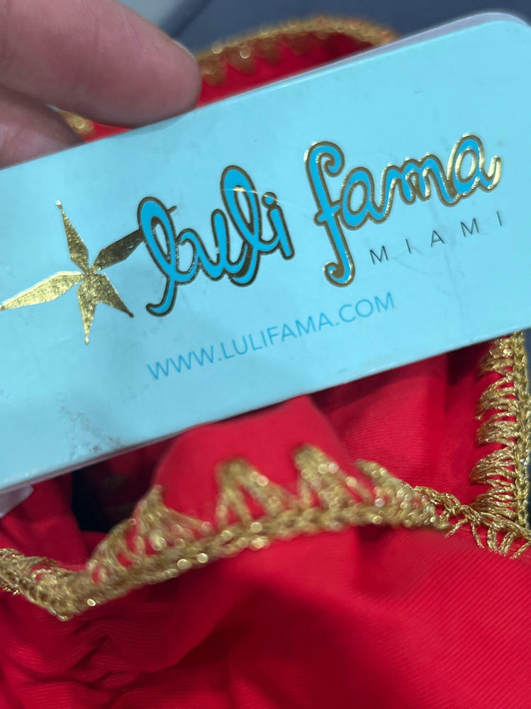 Wavy Ruched Back Brazilian Tie Side Bottom by Luli Fama