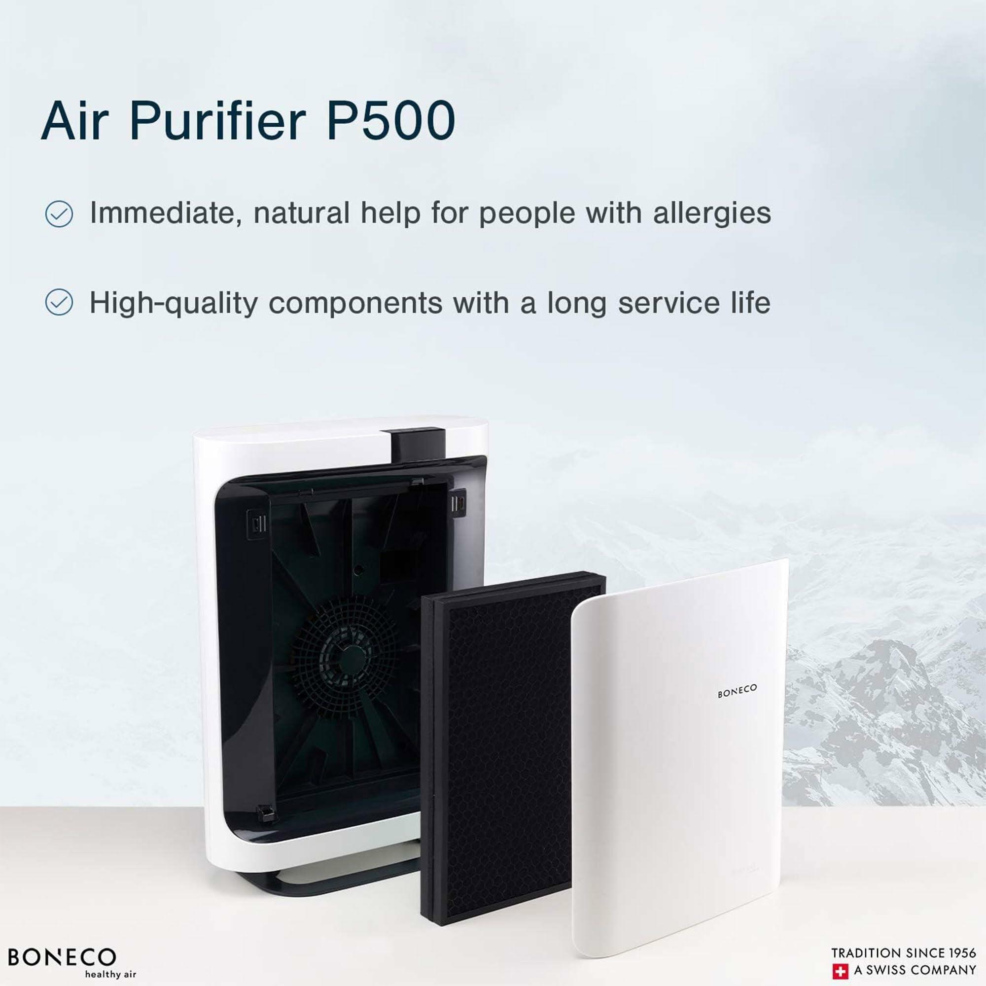 BONECO Air Purifier with HEPA,P500 Remote Control, Fast Air Purification, and Automatic Operation Function for Home Air Purifier Parts and Accessories