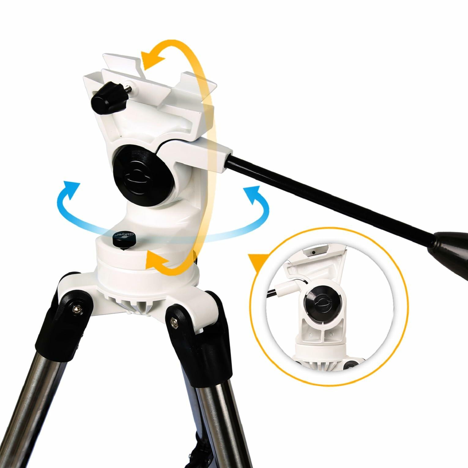 Gskyer Telescope 600x90mm AZ Astronomical Refractor Telescope for Adults