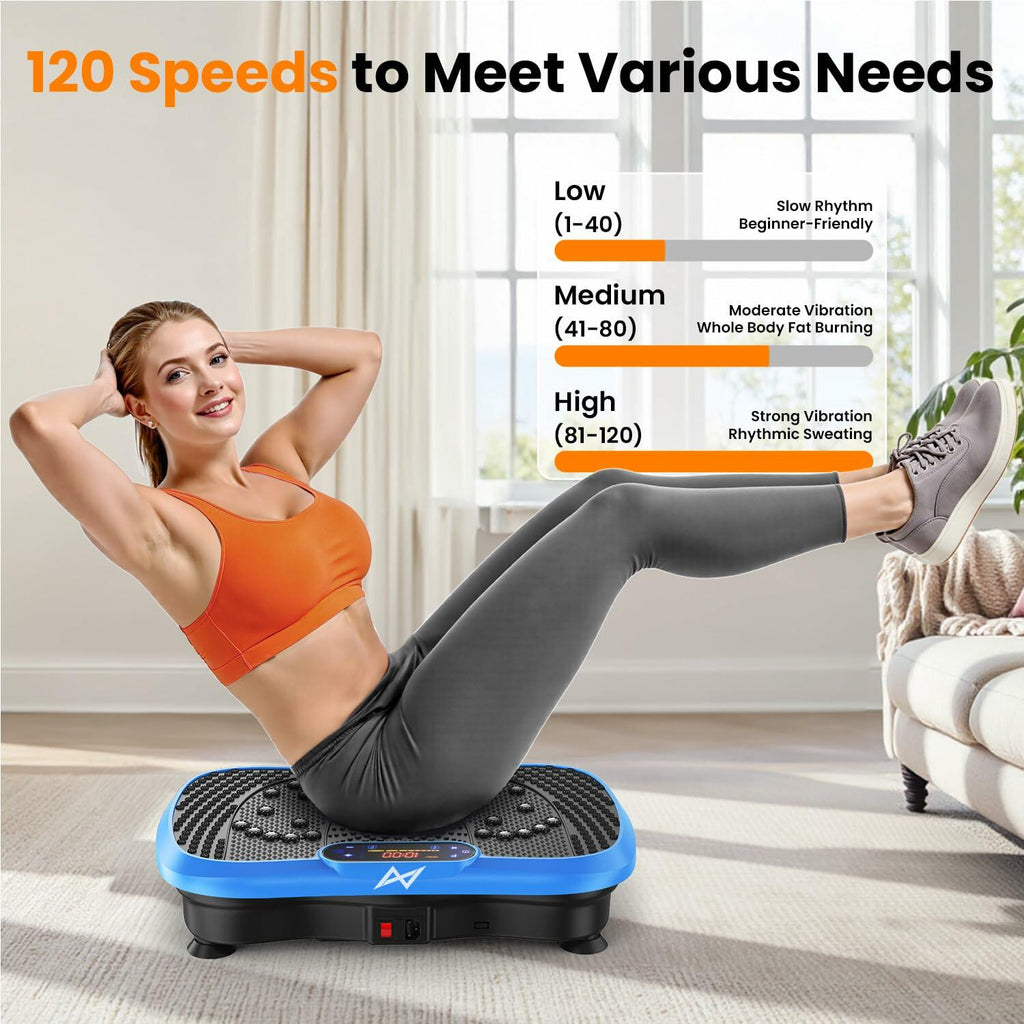 AXV Vibration Plate Fitness Platform Exercise Machine Vibrating Shaking Full