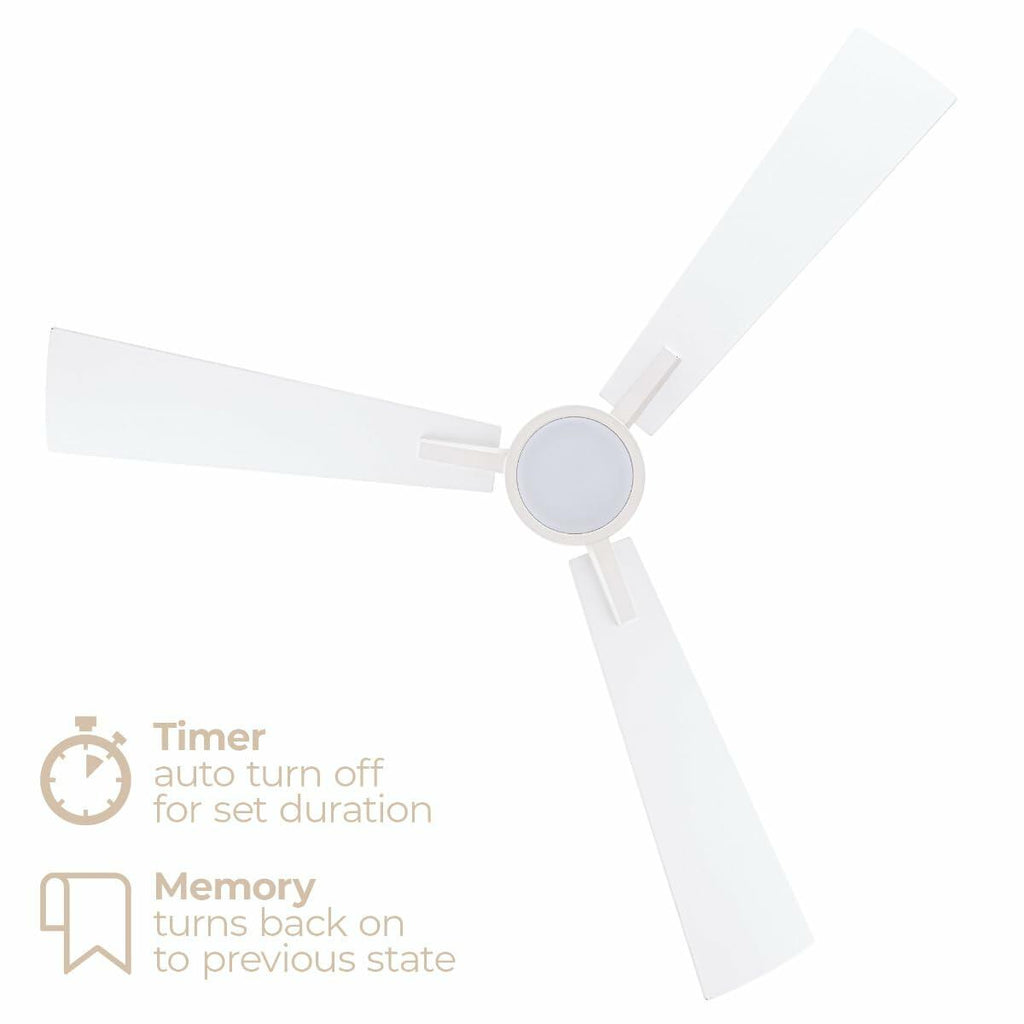 Bali 52in 3-Blade Smart Indoor or Outdoor Ceiling Fan 2700K-6000K CCT Tunable