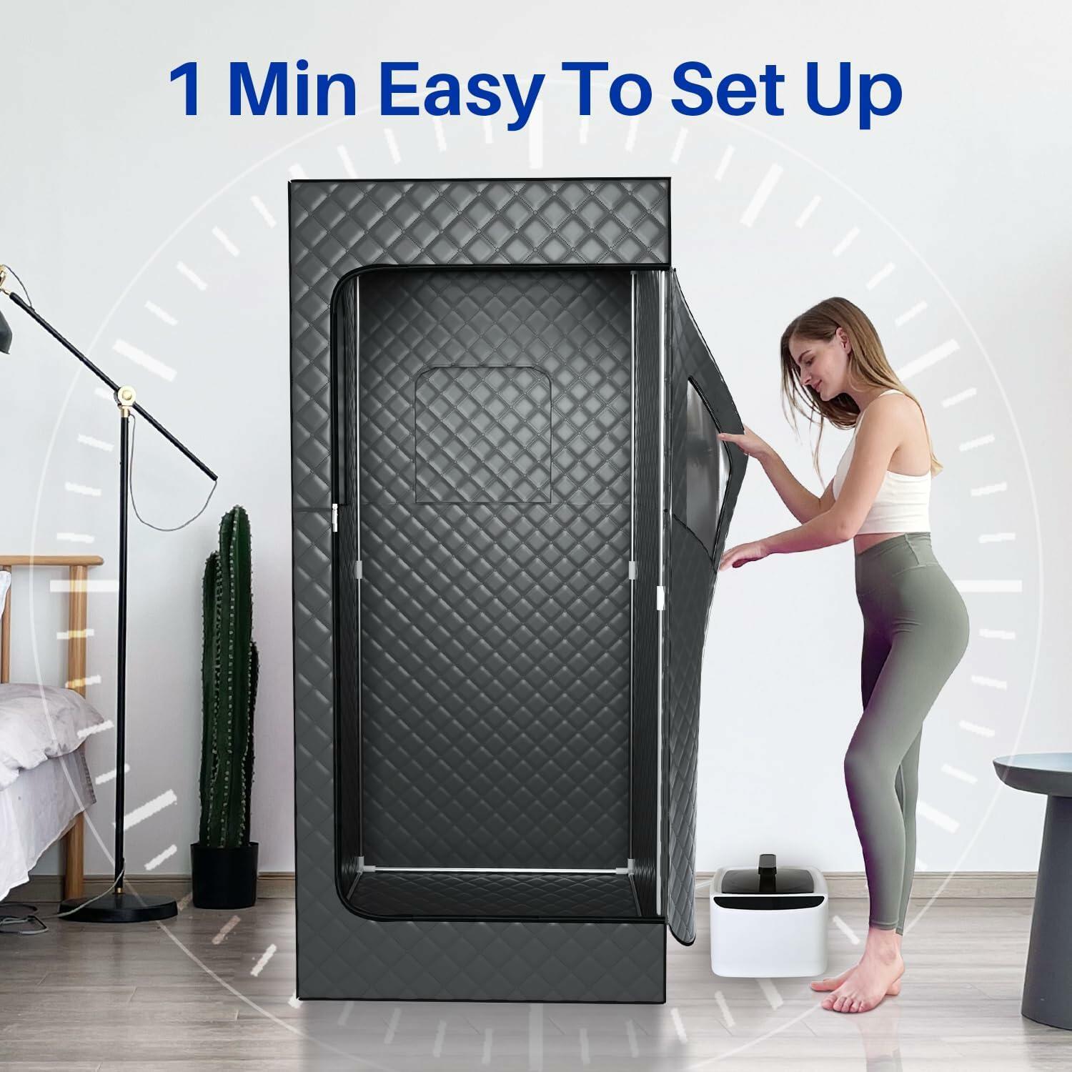 TOREAD Portable Steam Sauna Tent for Home, Full Size Sauna Box Portable Sauna