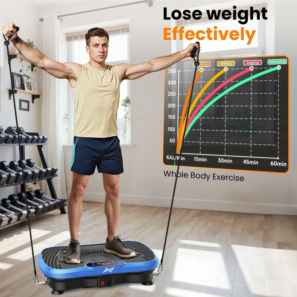 AXV Vibration Plate Fitness Platform Exercise Machine Vibrating Shaking Full