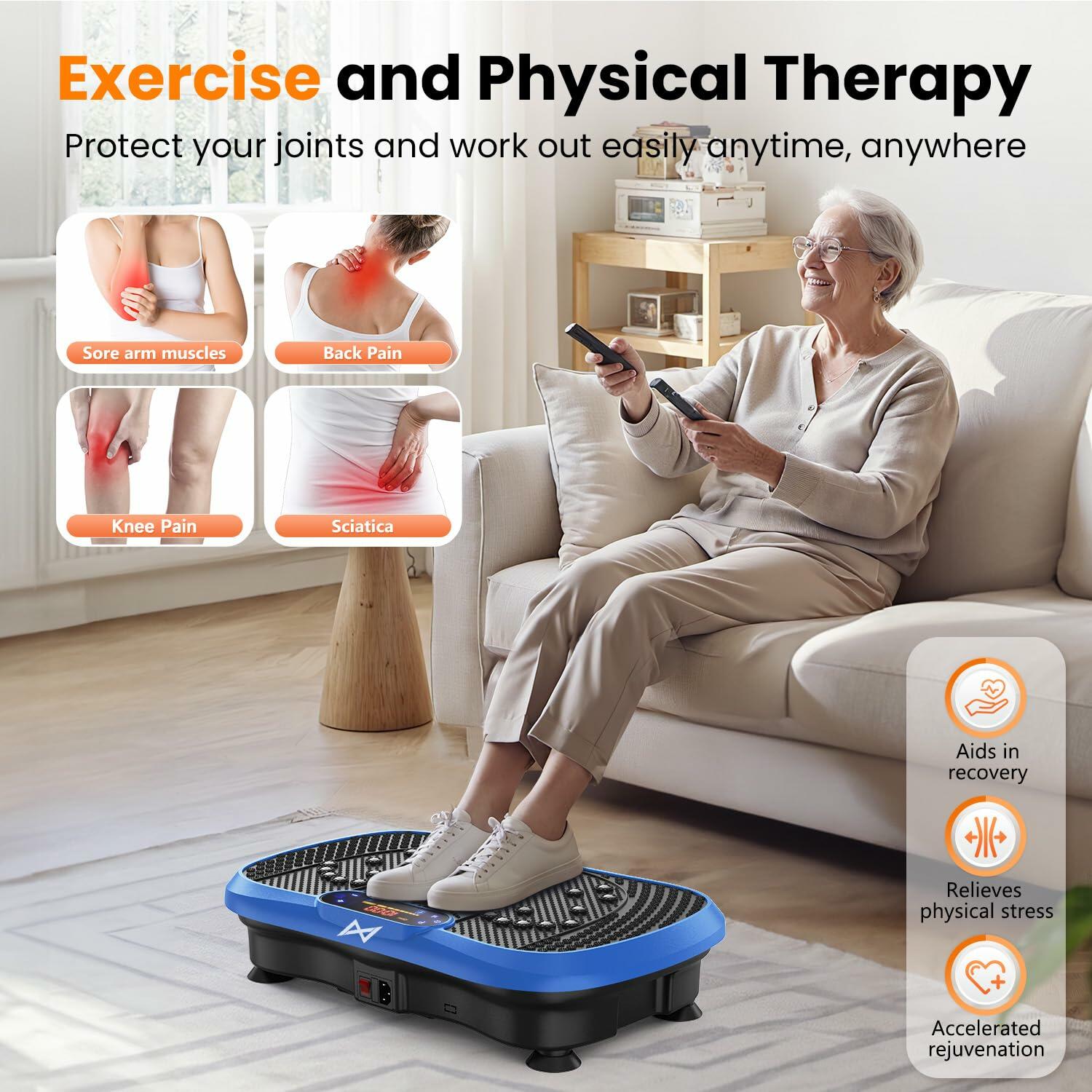 AXV Vibration Plate Fitness Platform Exercise Machine Vibrating Shaking Full
