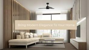 Bali 52in 3-Blade Smart Indoor or Outdoor Ceiling Fan 2700K-6000K CCT Tunable