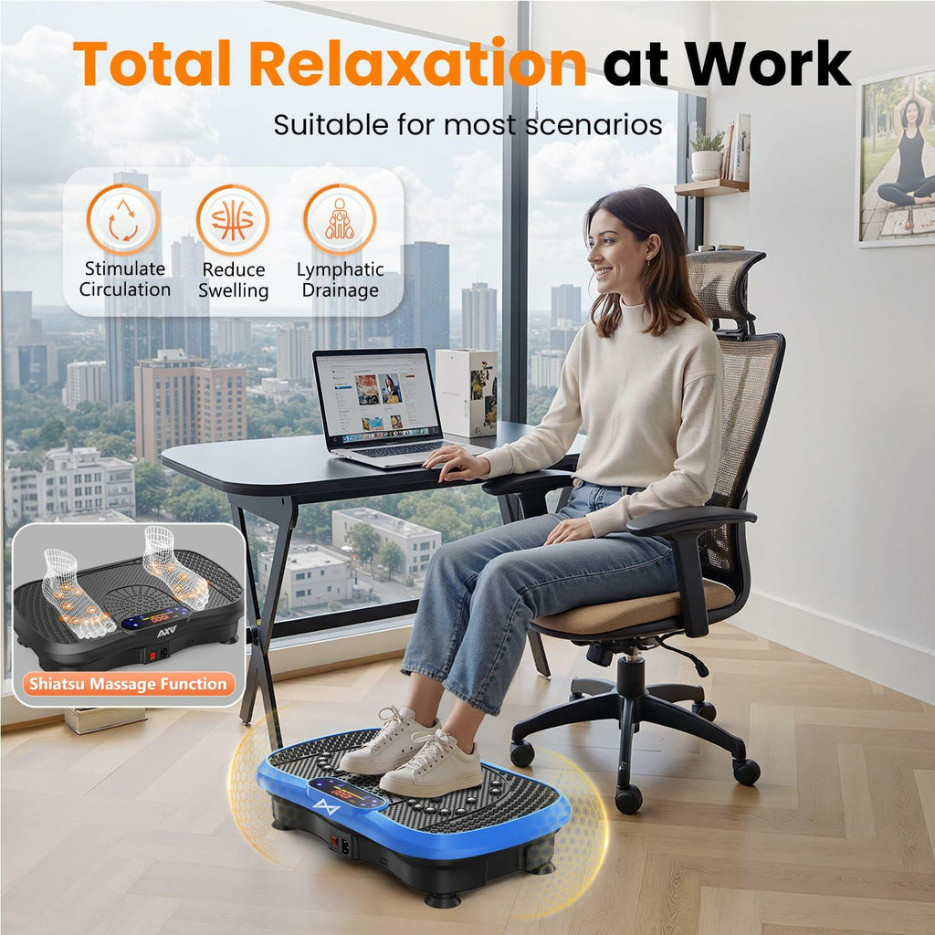 AXV Vibration Plate Fitness Platform Exercise Machine Vibrating Shaking Full