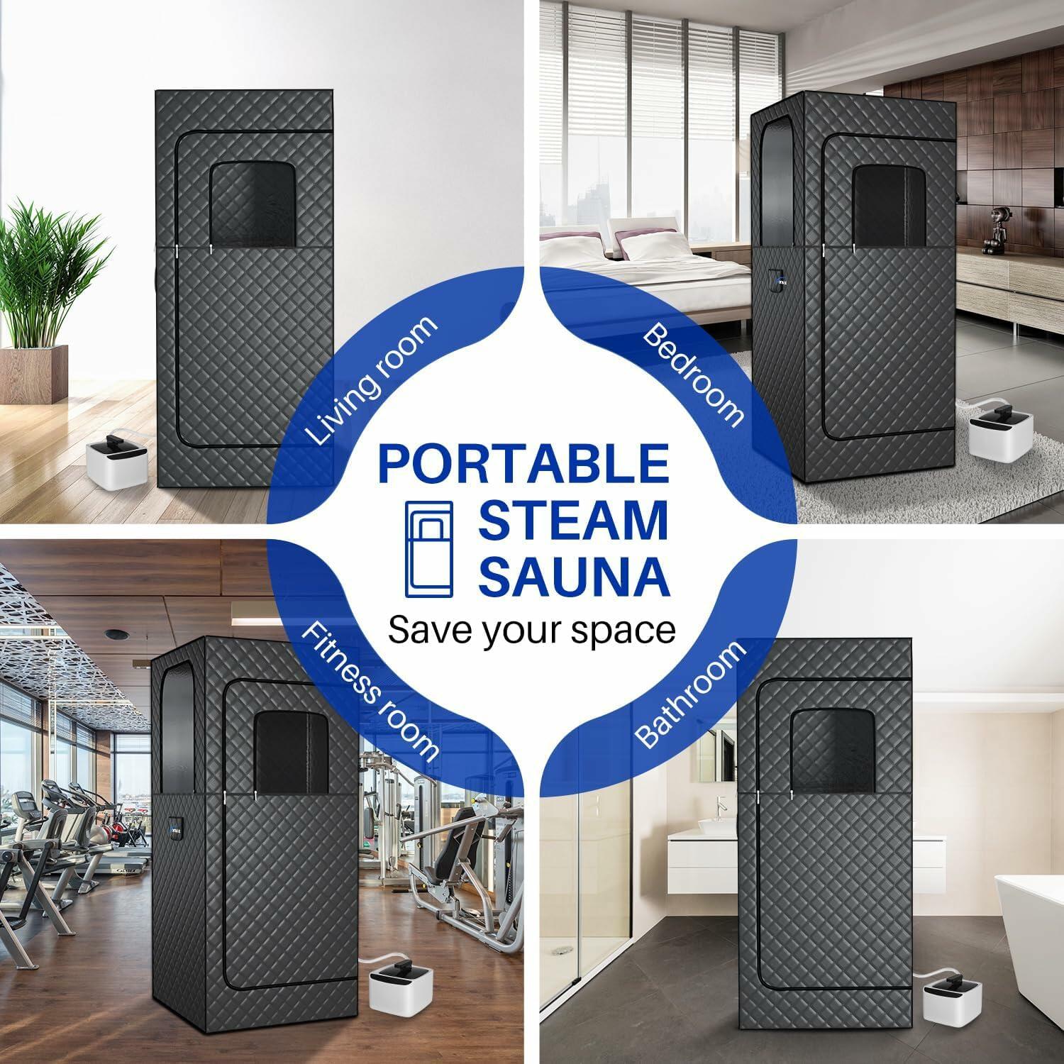TOREAD Portable Steam Sauna Tent for Home, Full Size Sauna Box Portable Sauna