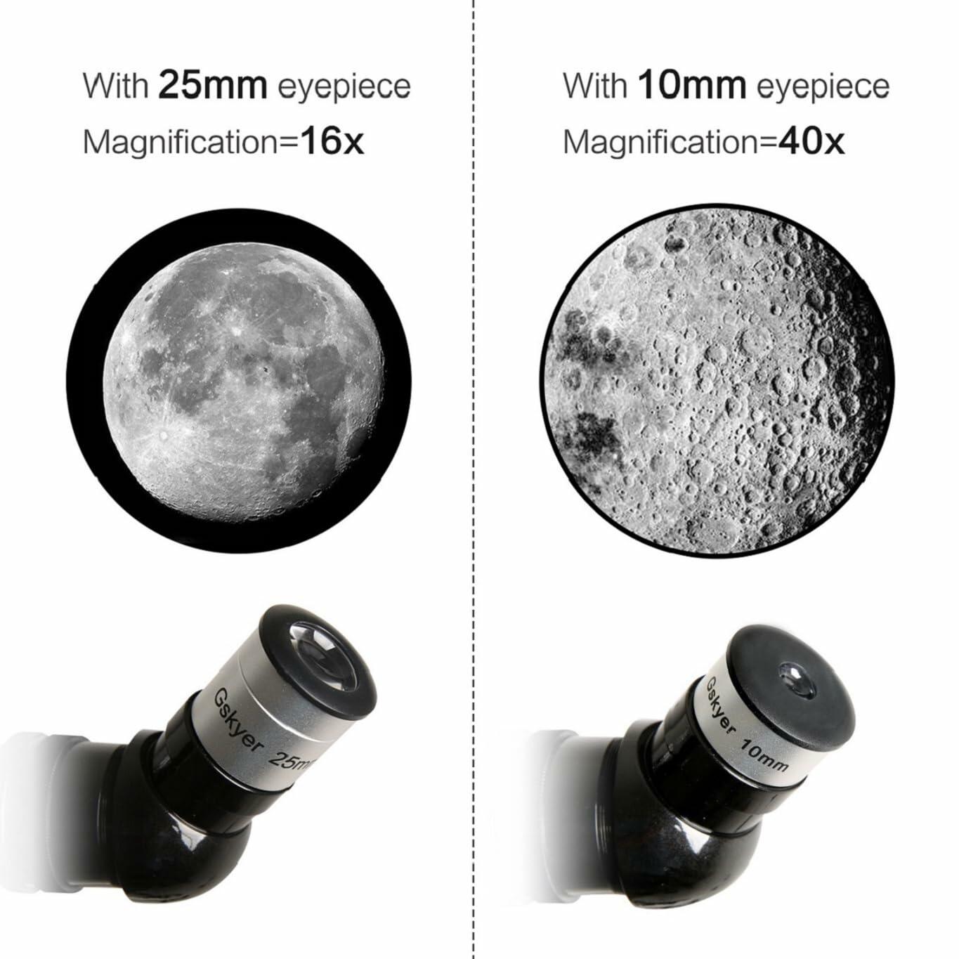 Gskyer Telescope, 70mm Aperture 400mm AZ Mount Astronomical Refracting Telescope