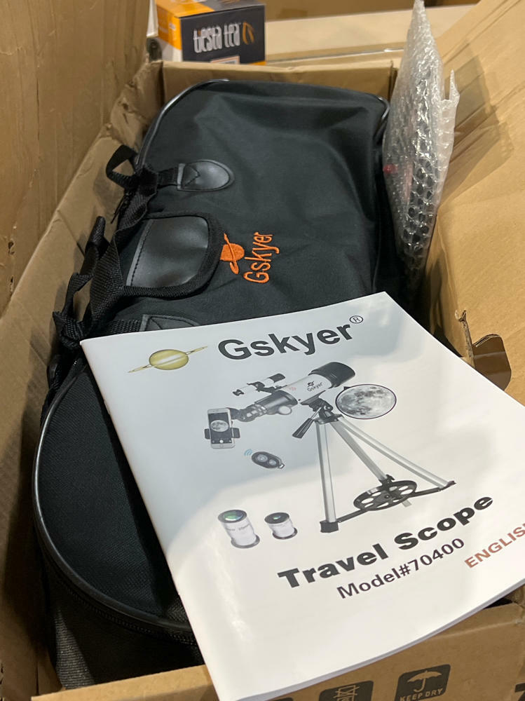 Gskyer Telescope, 70mm Aperture 400mm AZ Mount Astronomical Refracting Telescope
