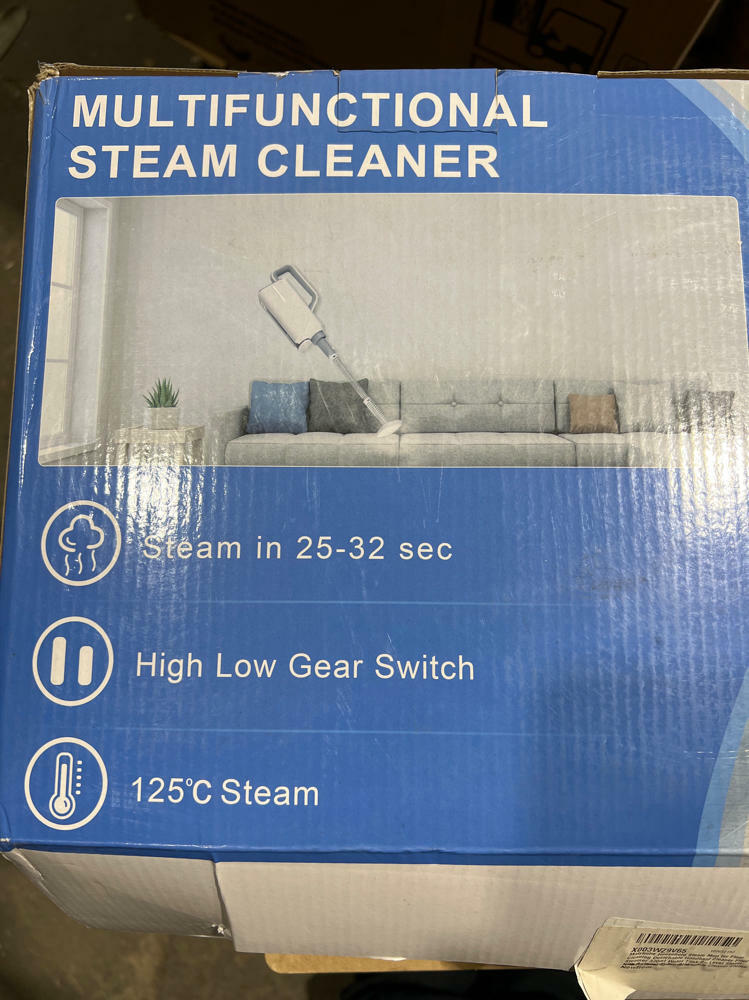 Steam Cleaner, 6 in1 Rotated Steam Mop Cleaner with 2 Modes, 2 Microfiber Pads, 370ML Removable Tank, 23FT Power Cable, Detachable Steam Mops for Floor, Laminate Floor, Tiles Cleaning (Azure) open box new
