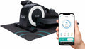 Cubii JR1+ Under Desk Elliptical Exercise Machine Bundle with Non Slip Mat - Compact, Quiet, Adjustable Resistance Levels, Portable, Bluetooth Connected for Adults and Seniors