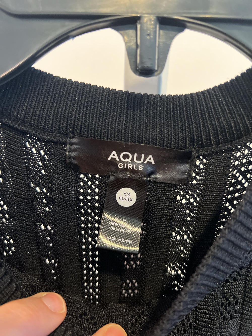Aqua Girls' Knit Fit and Flare Dress - Little Kid, Big Kid