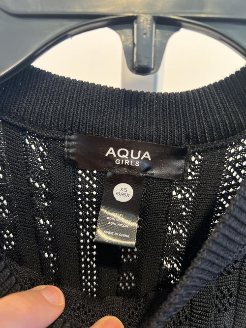 Aqua Girls' Knit Fit and Flare Dress - Little Kid, Big Kid