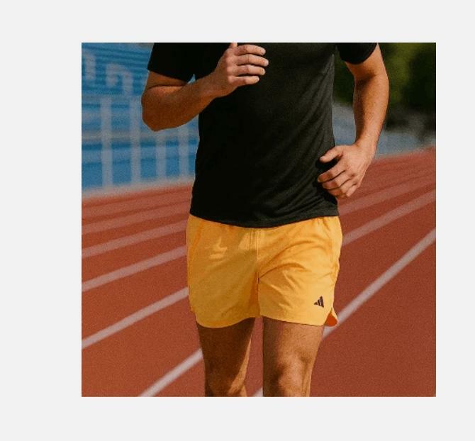 Adidas Shorts Mens M Axis WVN 4.0 5 Inch Training Spark Athletic, yellow and fig