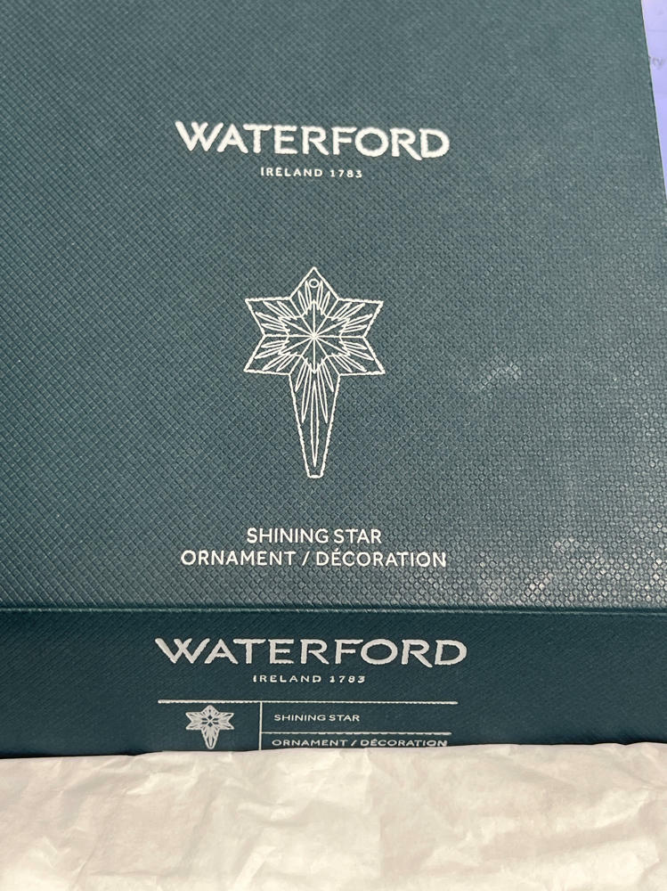 waterford shining star Ornament, 1087183. new crystal in box 2024 doen't show year