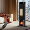 Uthfy Space Heater for indoor use, Large Room with 3D 26 Inch, Black