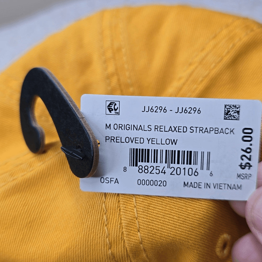 NWT Adidas Relaxed Strap-Back Hat Color Preloved Yellow l/xl unisex