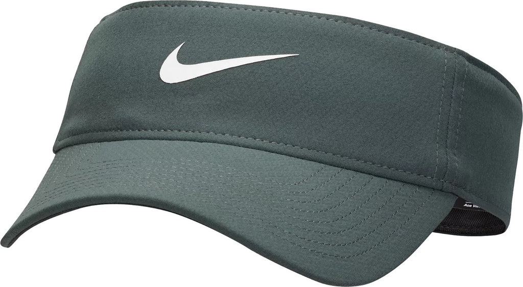 NWT Nike Adult Dri-FIT Ace Swoosh Visor Vintage Green and blue FB5630-338 Sz L/XL