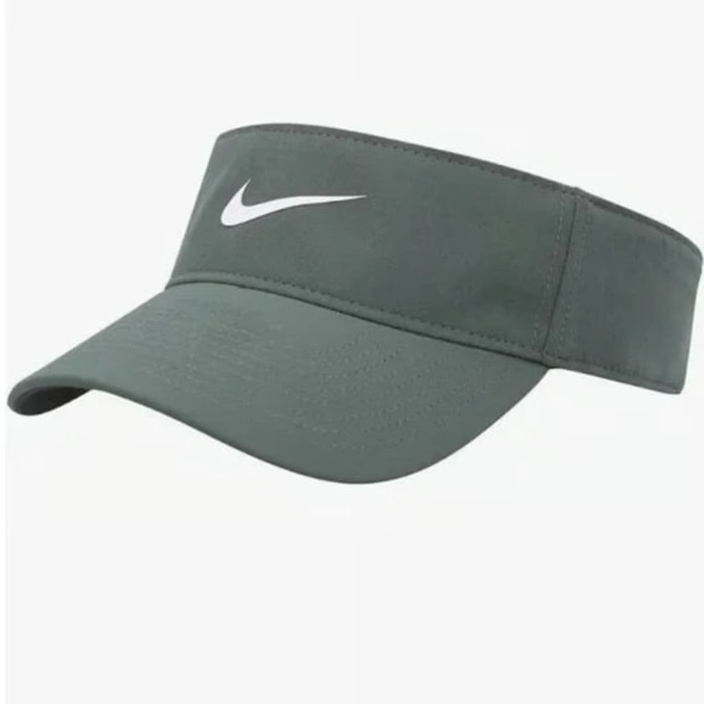 NWT Nike Adult Dri-FIT Ace Swoosh Visor Vintage Green and blue FB5630-338 Sz L/XL