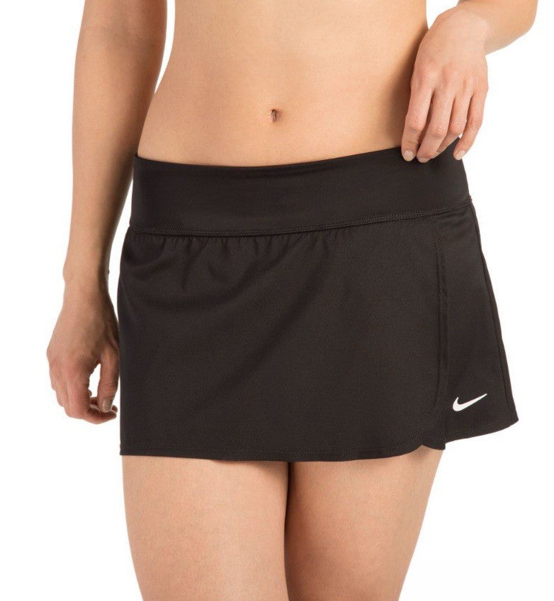 Nike Womens Midini Bikini Swim Top Separates and skort set black