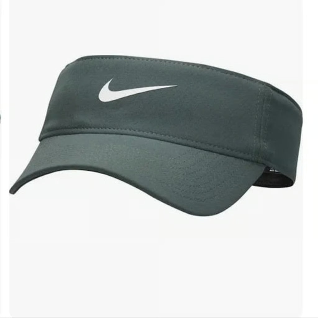 NWT Nike Adult Dri-FIT Ace Swoosh Visor Vintage Green and blue FB5630-338 Sz L/XL