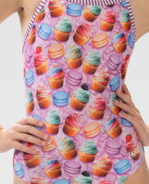 Uglies Women's (SIZE 38, 44) Bon Appetit V-Back One Piece Swimsuit