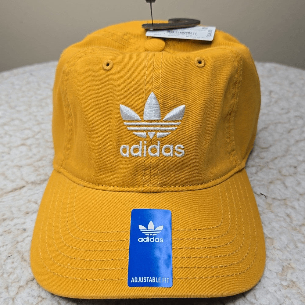 NWT Adidas Relaxed Strap-Back Hat Color Preloved Yellow l/xl unisex
