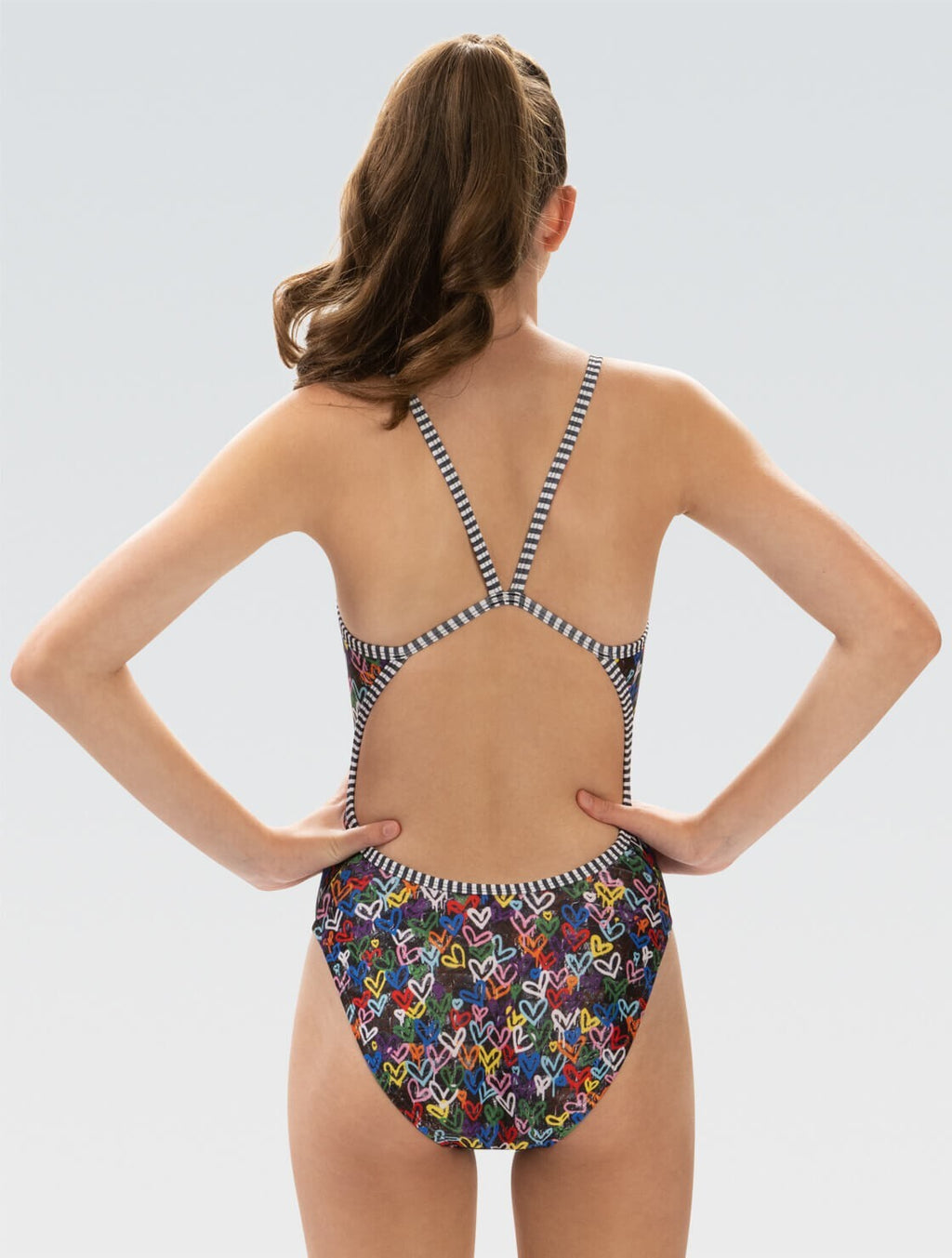 Uglies Women's  (SIZE 28-34) String Back One Piece in Love Wins Print