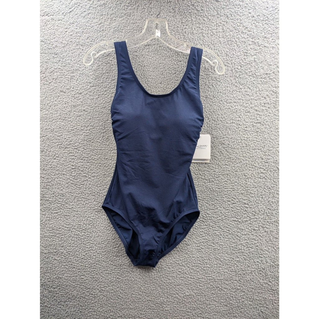 Dolfin Women's Aquashape Conservative Lap Suit 6 and 10 navy