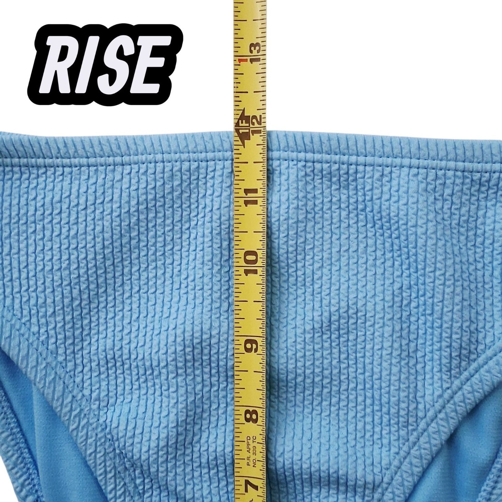 Nike Swim Bikini Bottom Women's Small Blue Textured NEW NWT