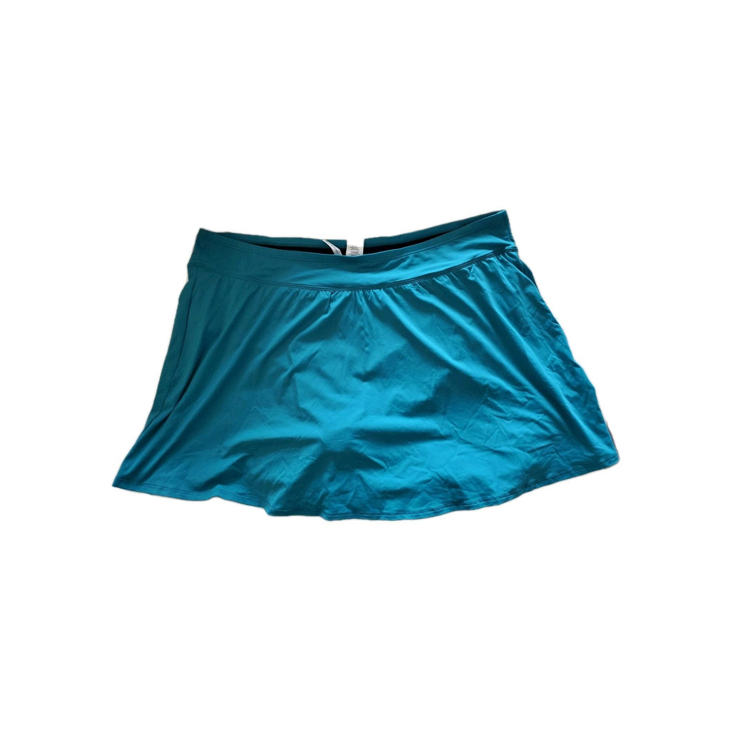 NEW Bleu Rod Beattie High-Waisted Green Skirted Swim Bottom NWT 18W $69