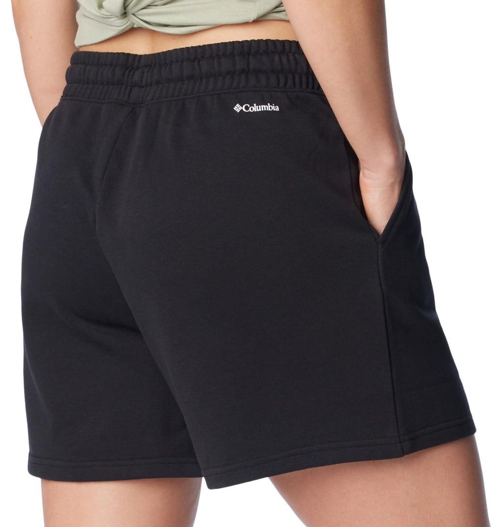 Columbia Women's Trek French Terry Short, Fig, pink, green, black new